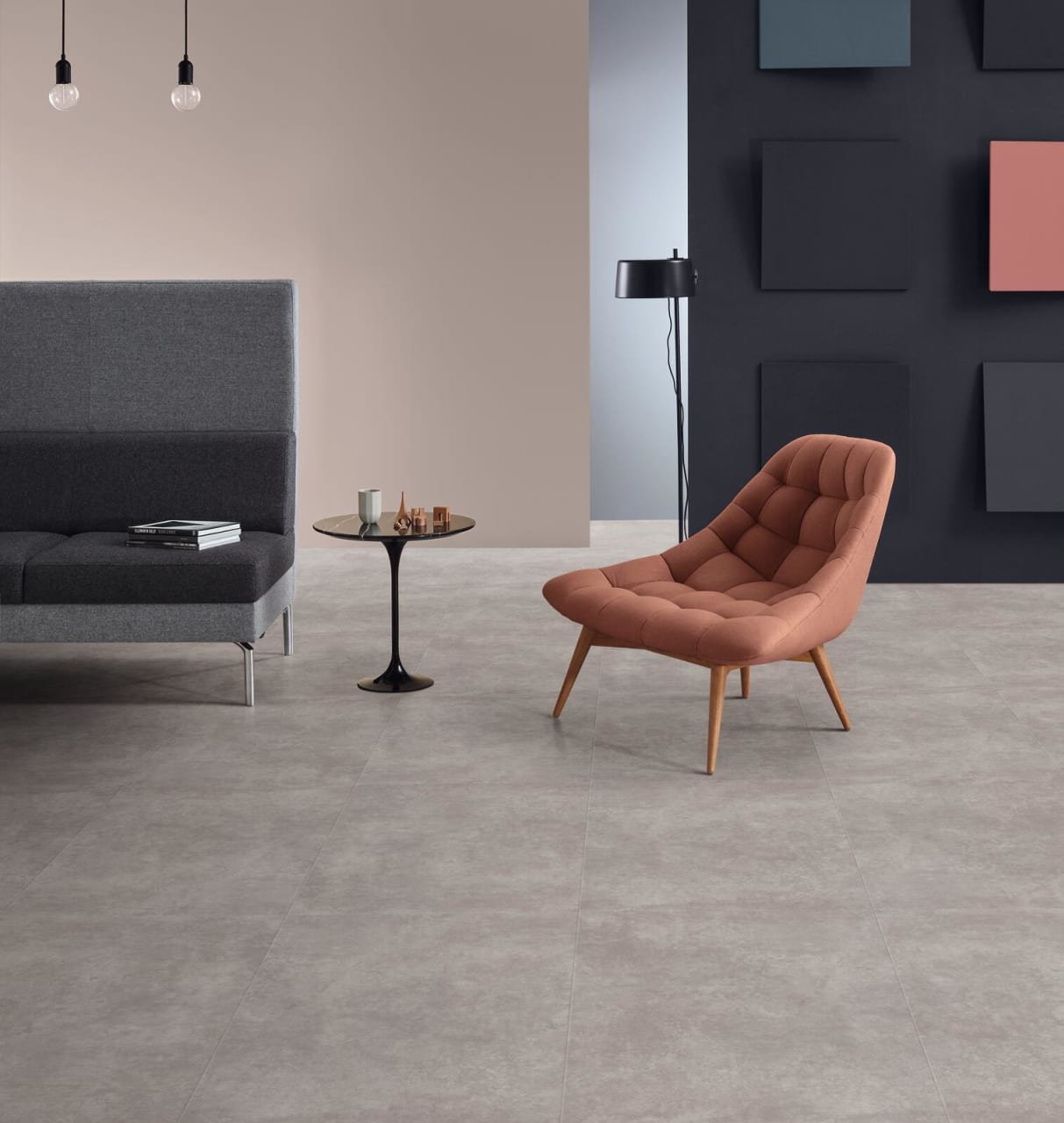 Plaza Concrete | Slip resistant LVT Safety Flooring from the